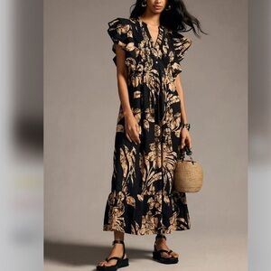 Anthropologie Maeve The Cassandra Maxi Dress Women  Size S